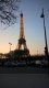 eiffel tower in the evening